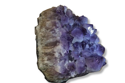 Morceau de cristal bleu - violet d'une Amethyste